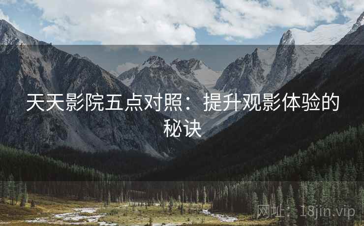 天天影院五点对照：提升观影体验的秘诀