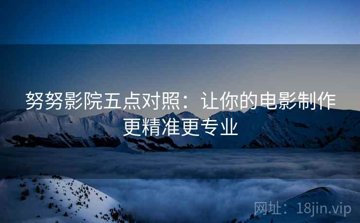 努努影院五点对照：让你的电影制作更精准更专业